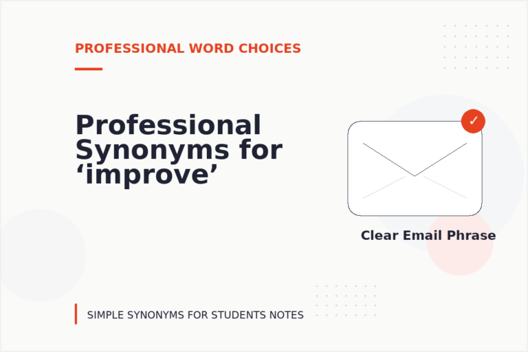 Professional Synonyms for ‘improve’