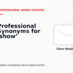 Professional Synonyms for ‘show’