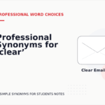 Professional Synonyms for ‘clear’