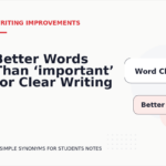 Better Words Than ‘important’ for Clear Writing