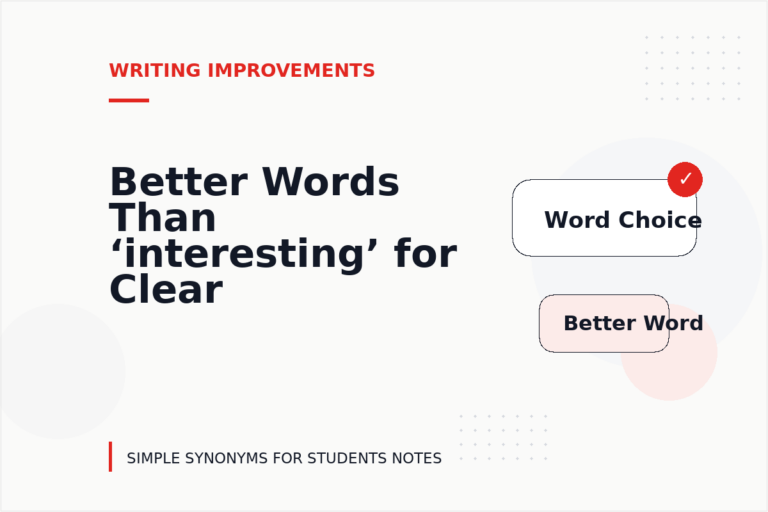 Better Words Than ‘interesting’ for Clear Writing