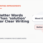 Better Words Than ‘solution’ for Clear Writing