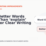 Better Words Than ‘explain’ for Clear Writing