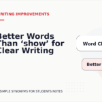 Better Words Than ‘show’ for Clear Writing