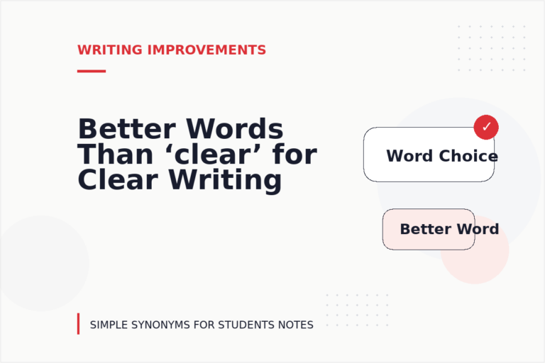 Better Words Than ‘clear’ for Clear Writing