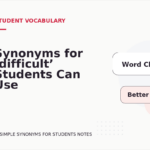 Synonyms for ‘difficult’ Students Can Use