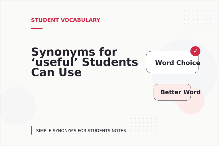 Synonyms for ‘useful’ Students Can Use