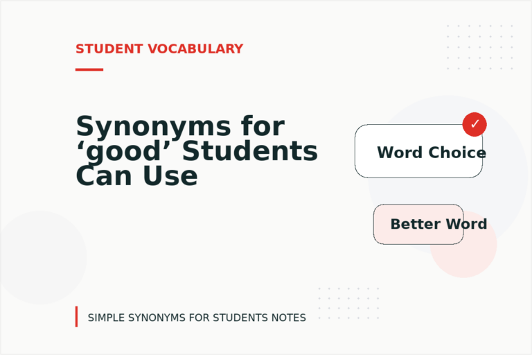 Synonyms for ‘good’ Students Can Use
