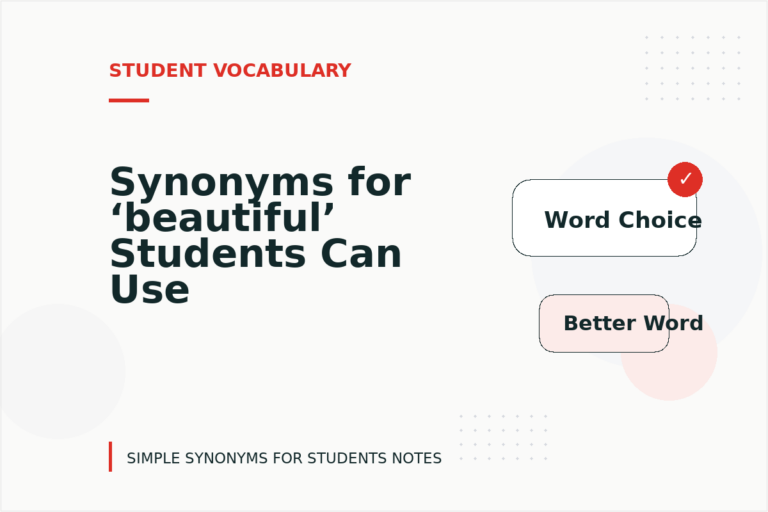 Synonyms for ‘beautiful’ Students Can Use